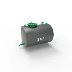 Фото резервуара (емкости) горизонтального стального РГС 3 м3 Резервуар (емкость) горизонтальный стальной РГС 3 куба