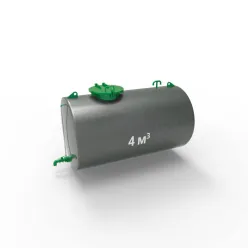 Фото резервуара (емкости) горизонтального стального РГС (РГСН) 4 м3 Резервуар (емкость) горизонтальный стальной РГС (РГСН) 4 куба